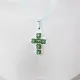 Small Cross - Chastity-Green jade Organza - 1